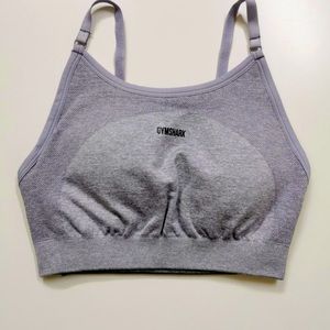 Gymshark flex strappy sports bra-blue/grey